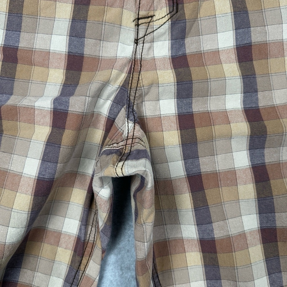 Tommy Bahama Cargo Shorts Mens‎ 42 Plaid Brown Beige Casual Utility Outdoor - Picture 4 of 14